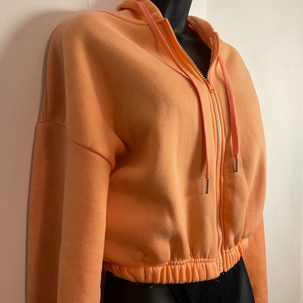 Orange Zip-Up Hoodie